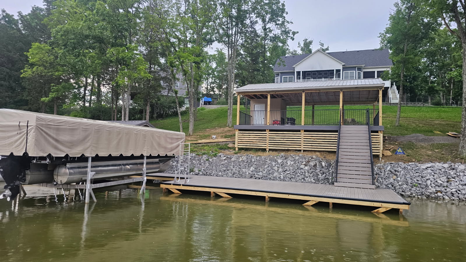 Ahlers Lake Services boat lift
